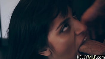 He appreciates the gift but he's more hungry for those big natural tits