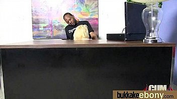 Busty black babe bubble bath group cocksuck 2