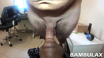 Oral fuck in pov with ebony teen slut and big white cock