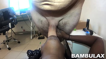 Oral fuck in pov with ebony teen slut and big white cock
