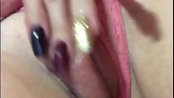 Orgasm in bed with fingers