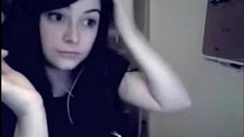 Anesa playing with her huge pale titties porn