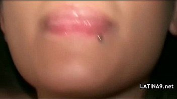 Sexy latin milf undressing and fucking