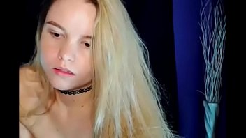 Home d20 cut blonde girl with nice boobs