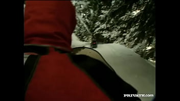 It takes huge balls to be able to fuck a girl in the ass in the snow