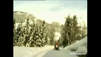 It takes huge balls to be able to fuck a girl in the ass in the snow