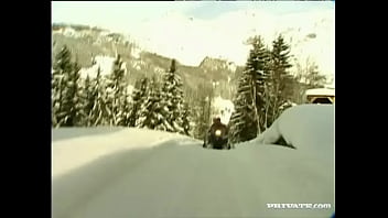 It takes huge balls to be able to fuck a girl in the ass in the snow