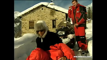 It takes huge balls to be able to fuck a girl in the ass in the snow