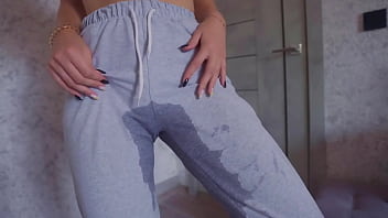 Omg did i piss on my sweatpants female desperation pee free