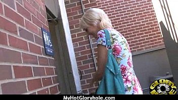 Black girl have surprise gloryhole 14