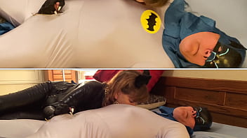 Mature dc slut villainess catwoman sucks batman’s cock