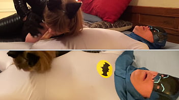 Mature dc slut villainess catwoman sucks batman’s cock