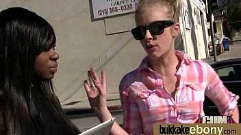 Hot ebony chick love gangbang interracial 27