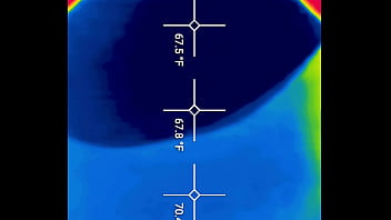 Close up of my hot pee into the toilet