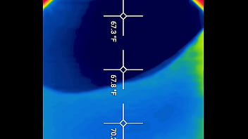 Close up of my hot pee into the toilet