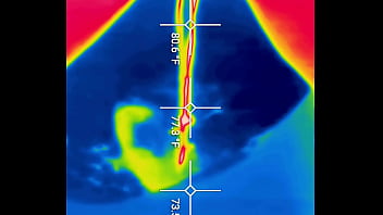 Close up of my hot pee into the toilet