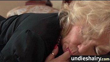 Hairy pussy babe gets big cock blowjob and fuck 18