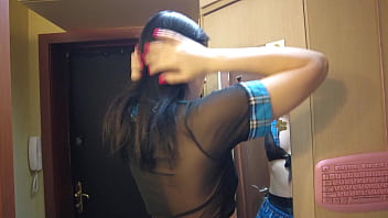 Pov blowjob in the kitchen