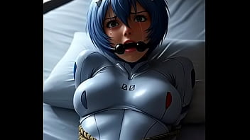 Rei ayanami tied and afraid