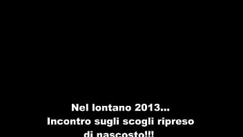 Stranger on rocks at the sea