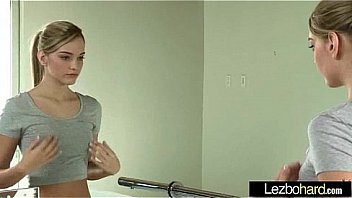 Teen lesbians riley reid & kenna james in hot sex tape licking and kissing movie 25