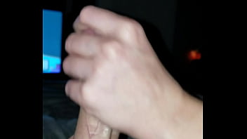 Huge dick covered in oil gets rubbed to perfection