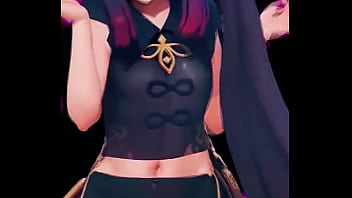 Mona striking a playful pose in her astrologer's outfit under neon lights the hydro visionary is casting her charm #genshinimpact #mona #genshin #hoyoverse #anime #shorts #fyp