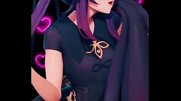 Mona striking a playful pose in her astrologer's outfit under neon lights the hydro visionary is casting her charm #genshinimpact #mona #genshin #hoyoverse #anime #shorts #fyp