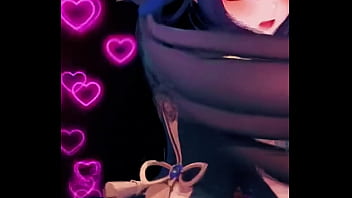 Mona striking a playful pose in her astrologer's outfit under neon lights the hydro visionary is casting her charm #genshinimpact #mona #genshin #hoyoverse #anime #shorts #fyp