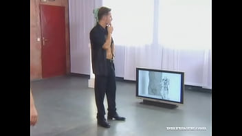 Natasha gets her tight asshole penetrated before giving an atm blowjob