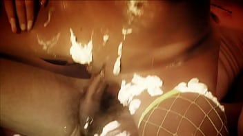 Big boobed blonde ciara bugatti in food splattered mmf threesome