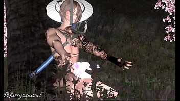 Under blossom three making out with a beautiful man