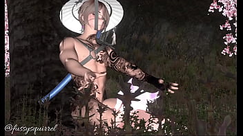 Under blossom three making out with a beautiful man