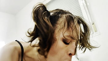 Hotwife sucks her cousin's cock