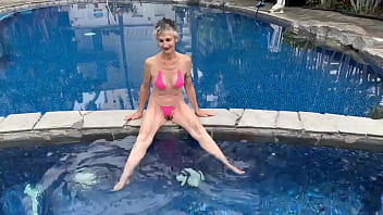 My new bikini fits into a little envelope the straps such that they are are thin plastic it felt sexy as fuck to wear