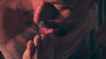 Emily was tied up and had her feet worshipped