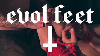 Emily was tied up and had her feet worshipped