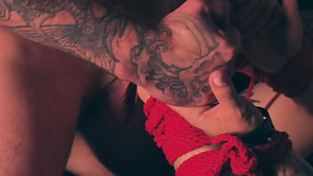 Emily was tied up and had her feet worshipped