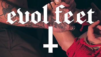 Emily was tied up and had her feet worshipped