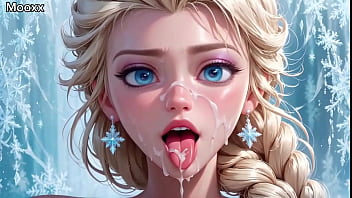 Elza chupando pênis