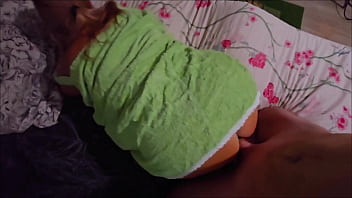 Stepson's cock relieved from cum stepmom pov