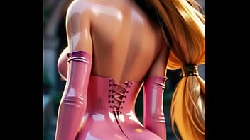 She's letting down more than her hair—unleashing a blush of forbidden fairy tale innocence here; this tower hides a siren’s sultry it aigirl digitalsiren blondelatex pinkqueen fantasylure viralglow aimodel