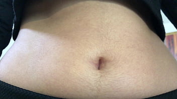 Oval Shaped Navel Close Up And Looking Inside Her Navel thumbnail