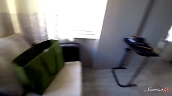 Chubby teen alexa mills rides fit boy alexxx's huge dick so well