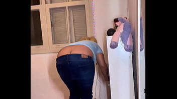 Chubby girl desperate farting and messy toilet pov