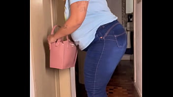 Chubby girl desperate farting and messy toilet pov