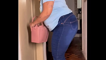 Chubby girl desperate farting and messy toilet pov