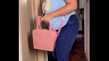 Chubby girl desperate farting and messy toilet pov