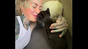 Spending all summer taking care of kittenzz i miss them already but bruja its though work