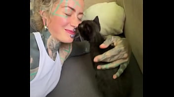 Spending all summer taking care of kittenzz i miss them already but bruja its though work